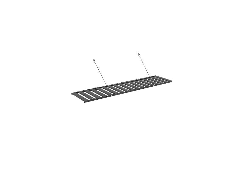 Gewächshaus Alu-Klappregal, 120 x 30 x 34 cm, schwarz