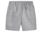 Graue Kinder-Sweatshorts mit elastischem Bund.
