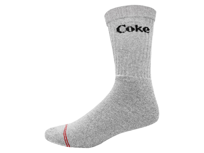 Gehe zu Vollbildansicht: Coca Cola Herren Tennis-Socken, 3 Paar, mit hohem Baumwollanteil - Bild 13