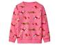 Rosa Sweatshirt mit Weihnachtsdackel-Print