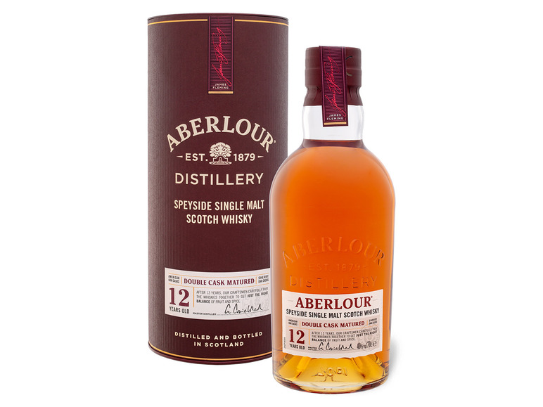 Gehe zu Vollbildansicht: Aberlour Double Cask Matured Speyside Single Malt Scotch Whisky 12 Jahre 40% Vol - Bild 1