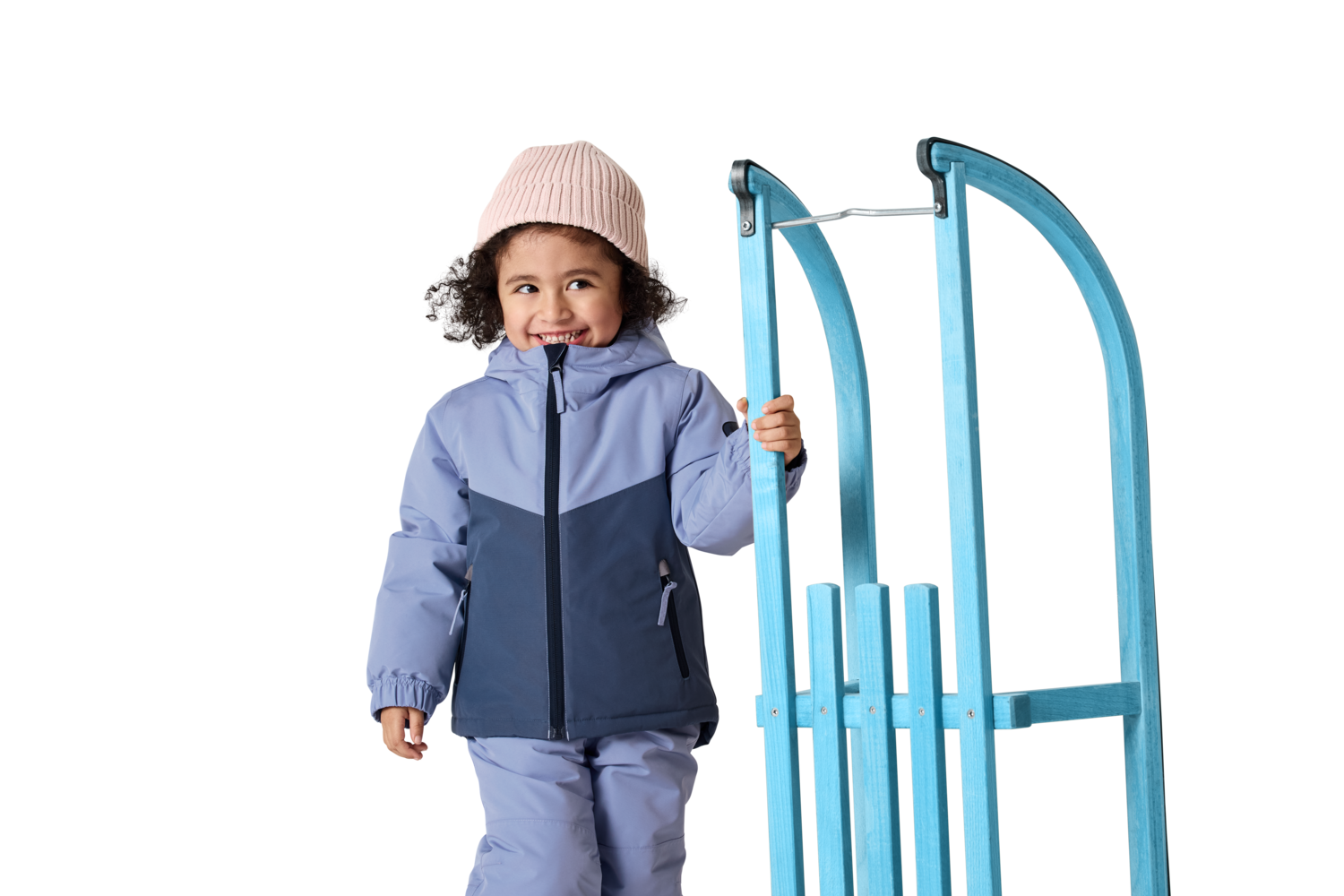 LUPILU® Kleinkinder Schneejacke (lila/navy, 122/128) – Bild 2 von 4
