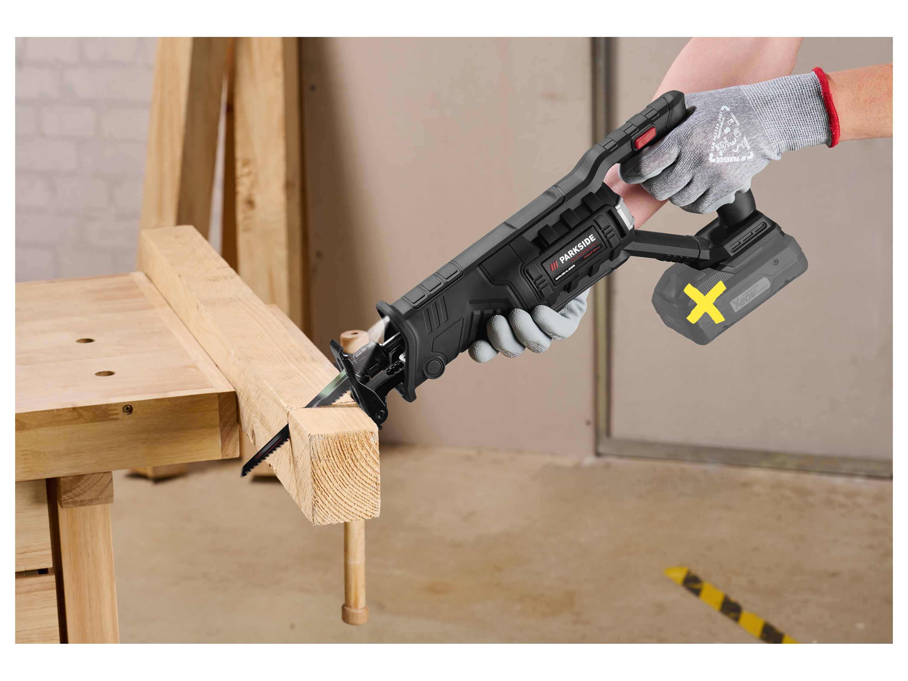 Thumbnail - PARKSIDE PERFORMANCE® 20 V Akku-Säbelsäge »PSSAP 20-Li E6«, ohne Akku und Ladegerät