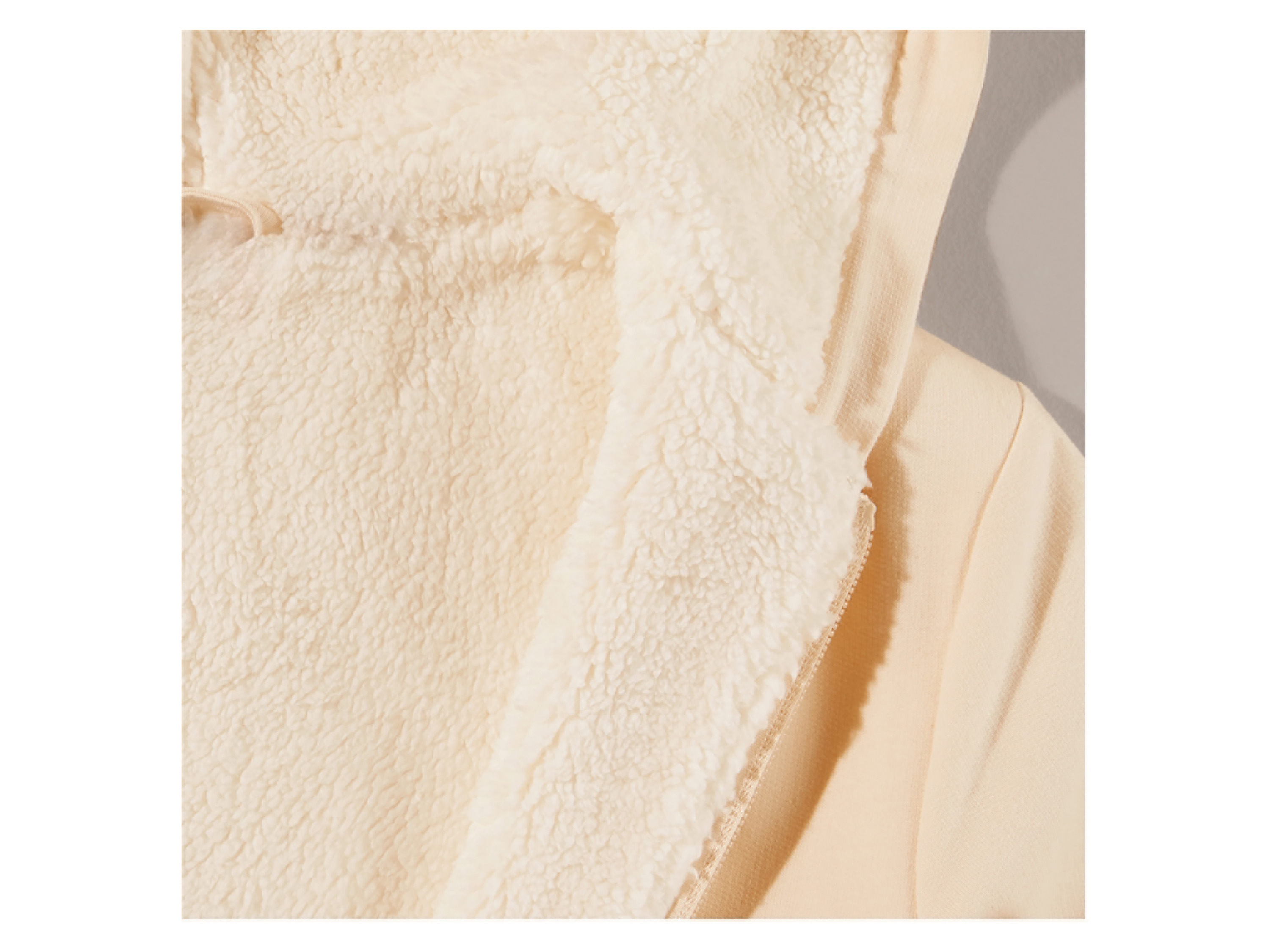 Thumbnail - lupilu® Kleinkinder Mädchen Sweatjacke mit Teddyfutter (Creme, 98/104)