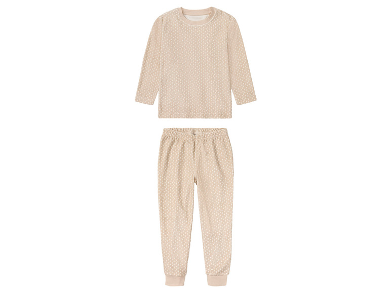 Gehe zu Vollbildansicht: lupilu Kleinkinder Mädchen Frottee-Pyjama, hoher Baumwollanteil - Bild 5