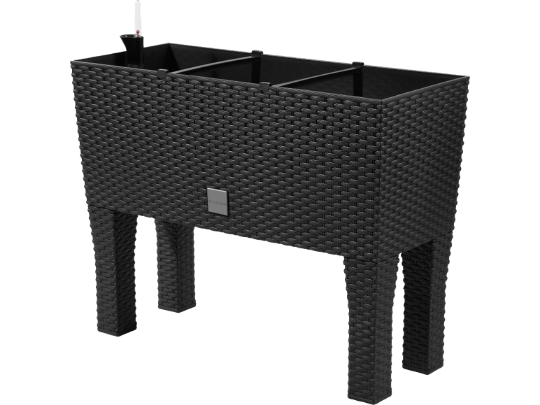 PARKSIDE schwarzes Hochbeet im Rattan-Stil mit Selbstbewässerungssystem