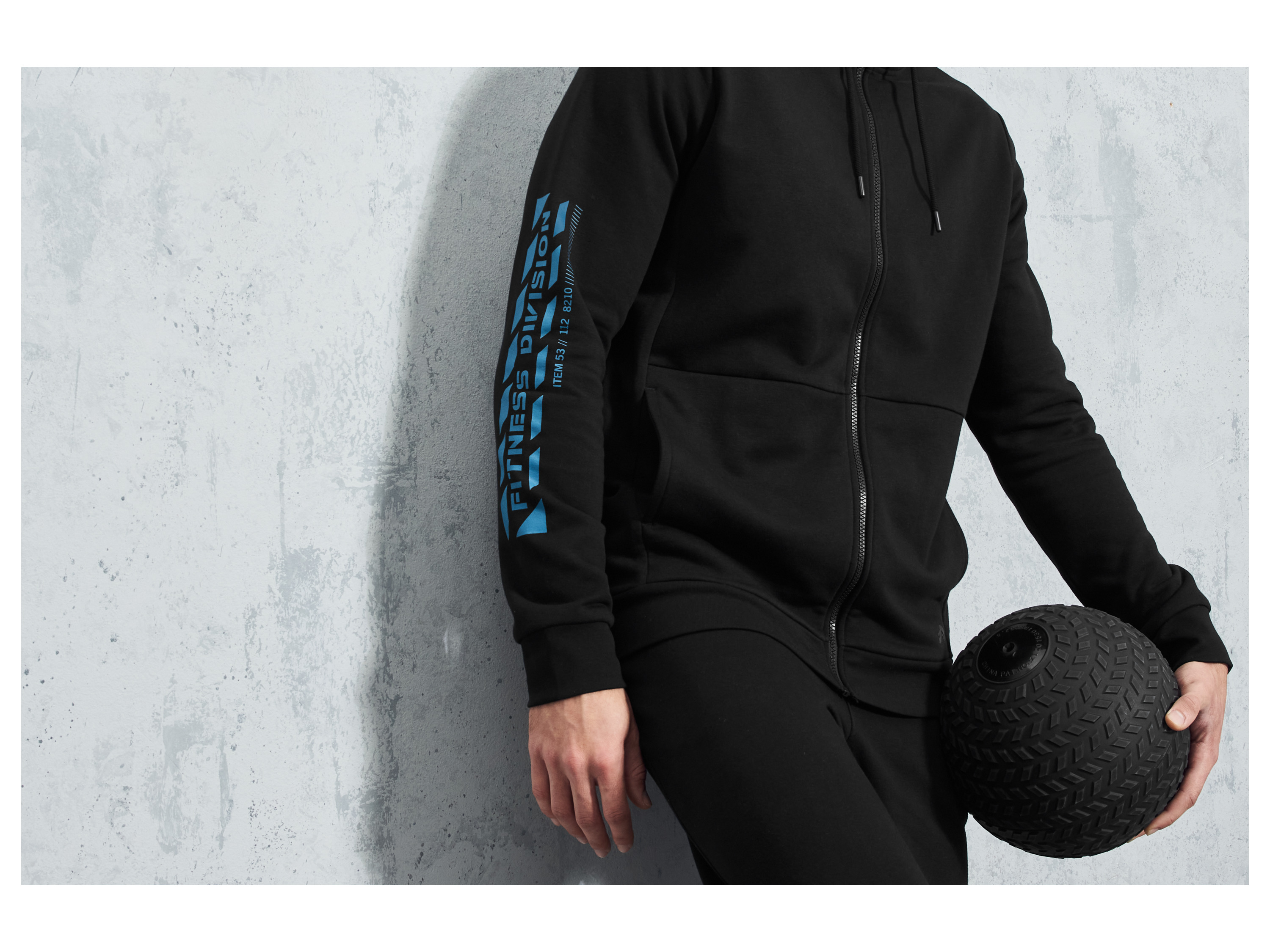 Thumbnail - CRIVIT Herren Sweatjacke Fitness (Schwarz, S (44/46))