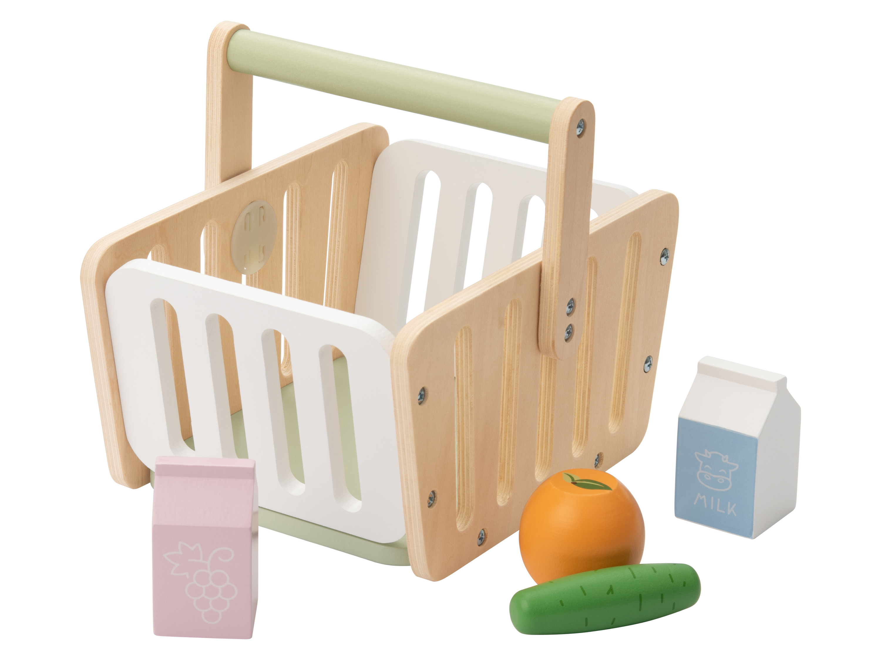Thumbnail - lupilu® Kassen-Set / Waagen-Set / Lebensmittelkisten-Set / Einkaufskorb (Einkaufskorb)