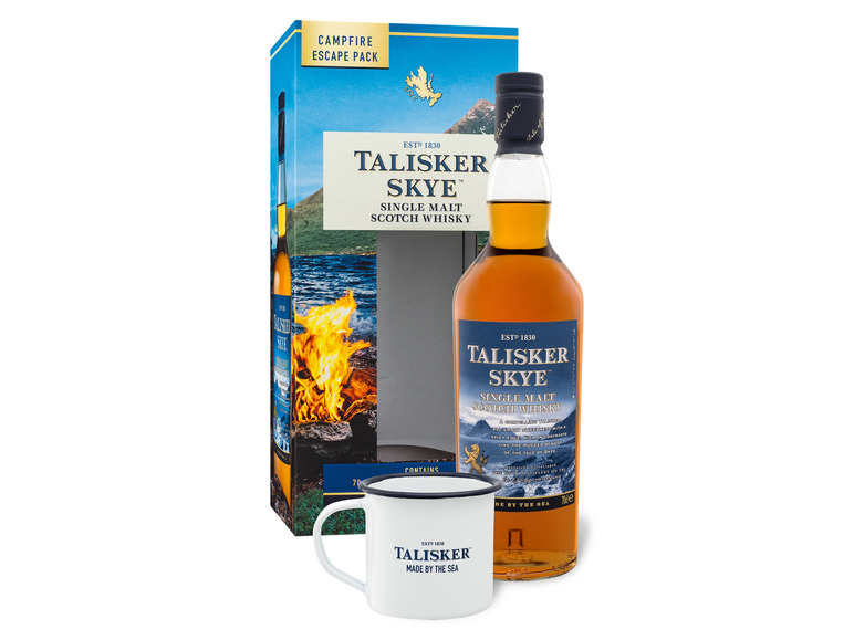 Gehe zu Vollbildansicht: Talisker Skye Single Malt Scotch Whisky - Campfire Escape Pack - 45,8% Vol - Bild 1