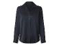 Schwarze Langarmbluse für Damen