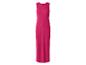 Ärmelloses geripptes Maxikleid in Fuchsia