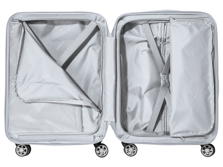 Gehe zu Vollbildansicht: TOPMOVE® Koffer (Boardtrolley) 30L silber, besonders leicht - Bild 5