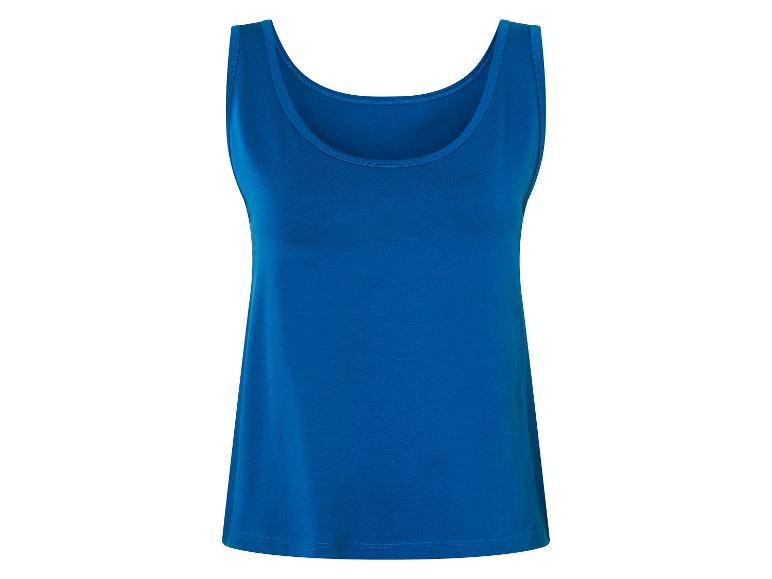 Einfaches, dunkelblaues Tanktop.