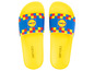 Gelbe Slipper mit Lidl-Logo und der Marke Esmara.