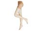 Beige Strumpfhose mit glatten Beinen.