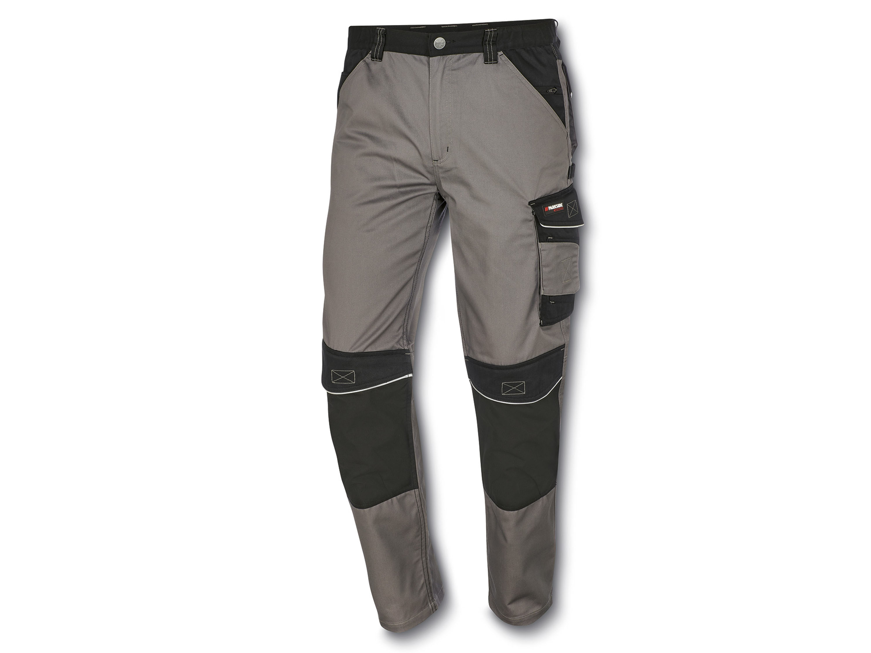 PARKSIDE PERFORMANCE® Herren Arbeitsbundhose (58, grau/schwarz) | 04055334906500 PARKSIDE PERFORMANCE® Herren Arbeitsbundhose (58, grau/schwarz) | 04055334906500