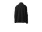 Schwarze Fleecejacke mit Stehkragen, Rückansicht