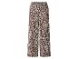Weite Hose mit braunem und beigem Giraffenmuster