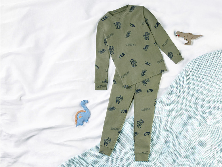 Gehe zu Vollbildansicht: lupilu® Kleinkinder Pyjama in modischer Ripp-Qualität - Bild 8