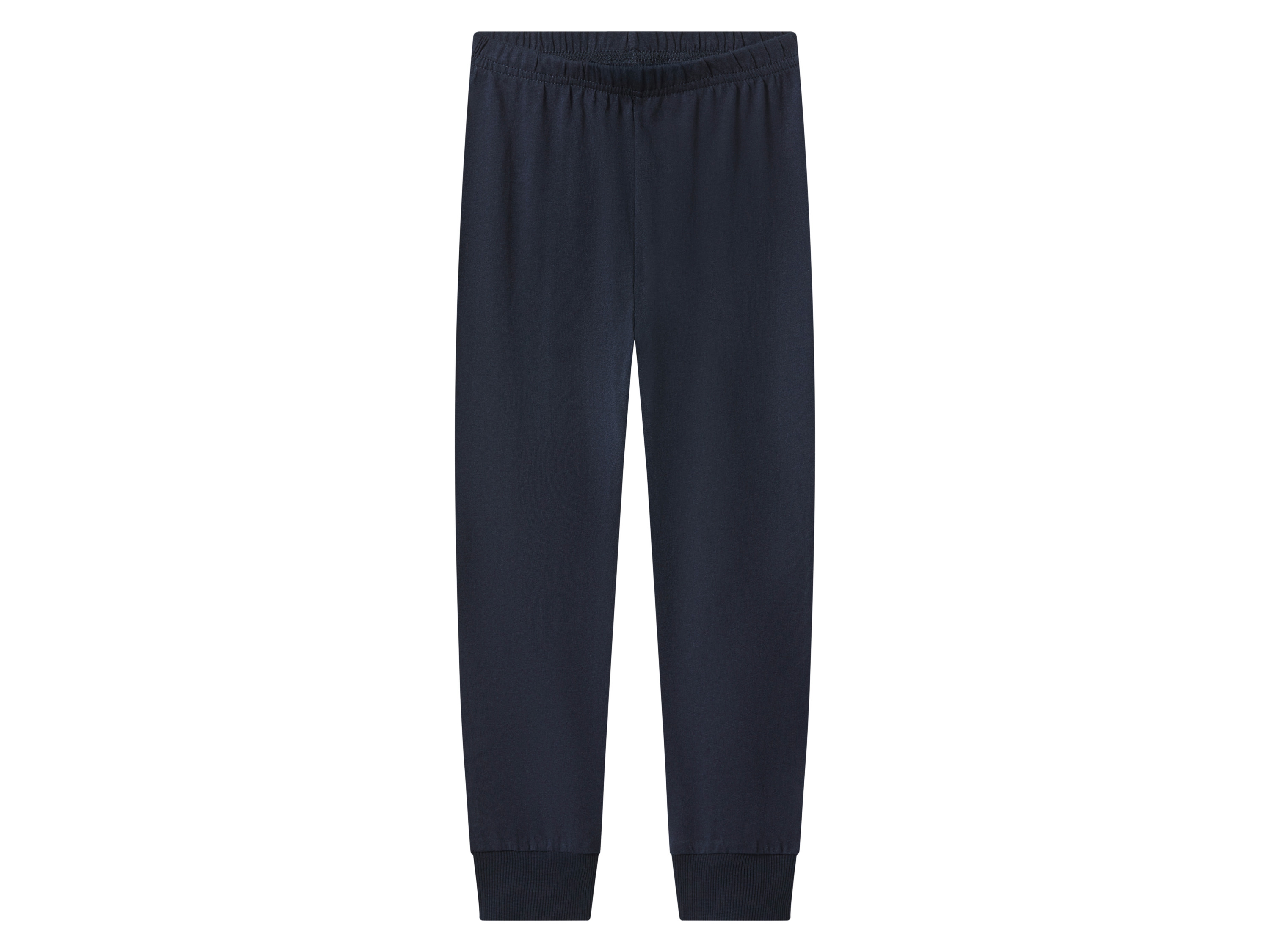 LUPILU® Kleinkinder Pyjama lang/lang (weiß/navy, 110/116) – Bild 4 von 4