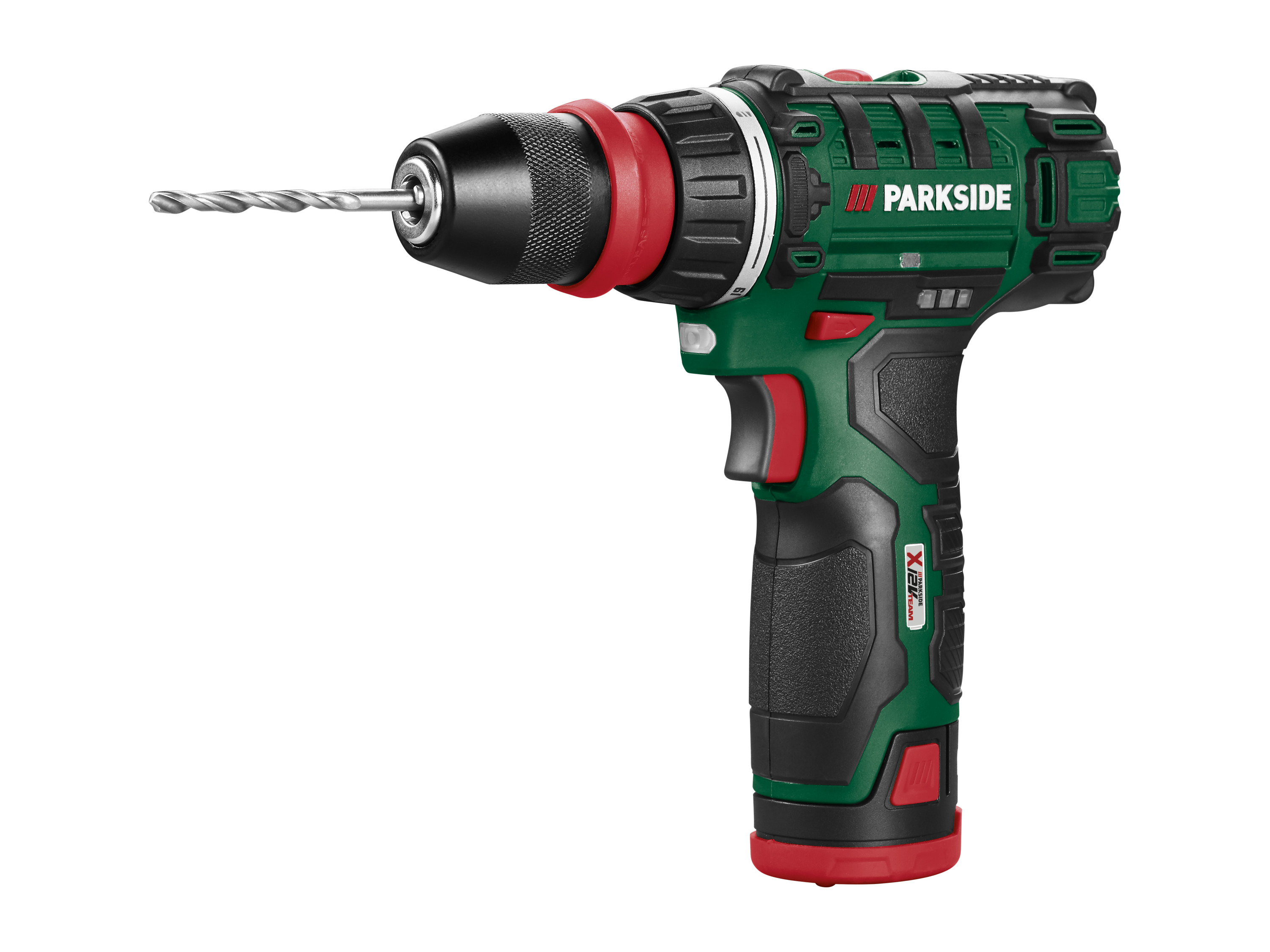 PARKSIDE® 12 V Akku-Bohrschrauber-Set »PBSA 12 E4«, mit Akku und Ladegerät „“ | 1 Versenker, 1 Ankörner