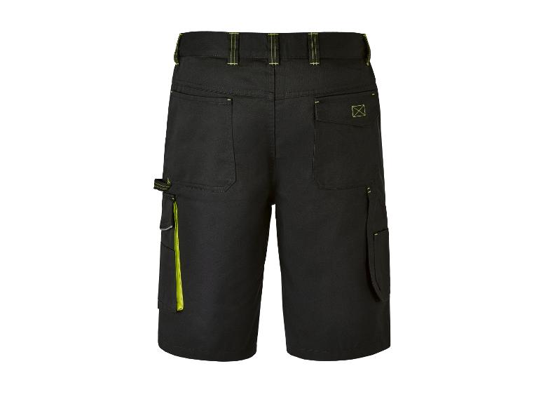 Schwarze Arbeitshosen mit mehreren Taschen.