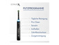 Eine Oral-B Genius X elektrische Zahnbürste mit verschiedenen Putzprogrammen.