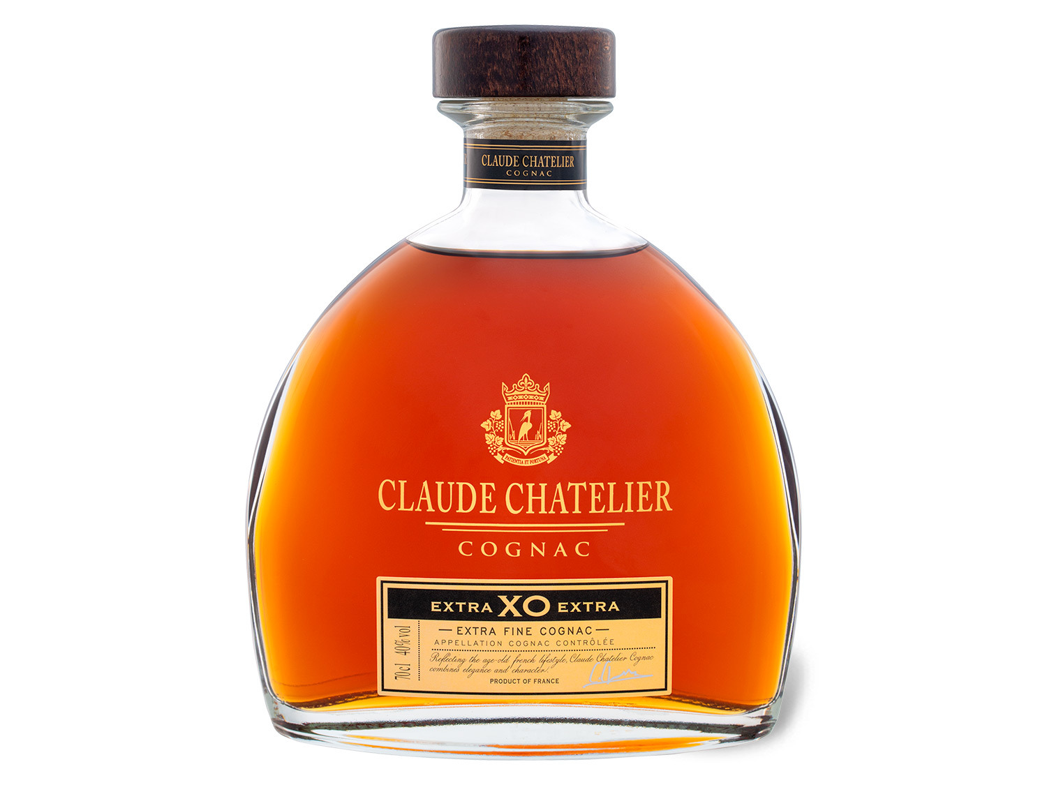 Geschenkbox Claude Cognac XO mit Vol Chatelier 40%