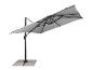 Grauer Ampelschirm mit Betonplattenfuß