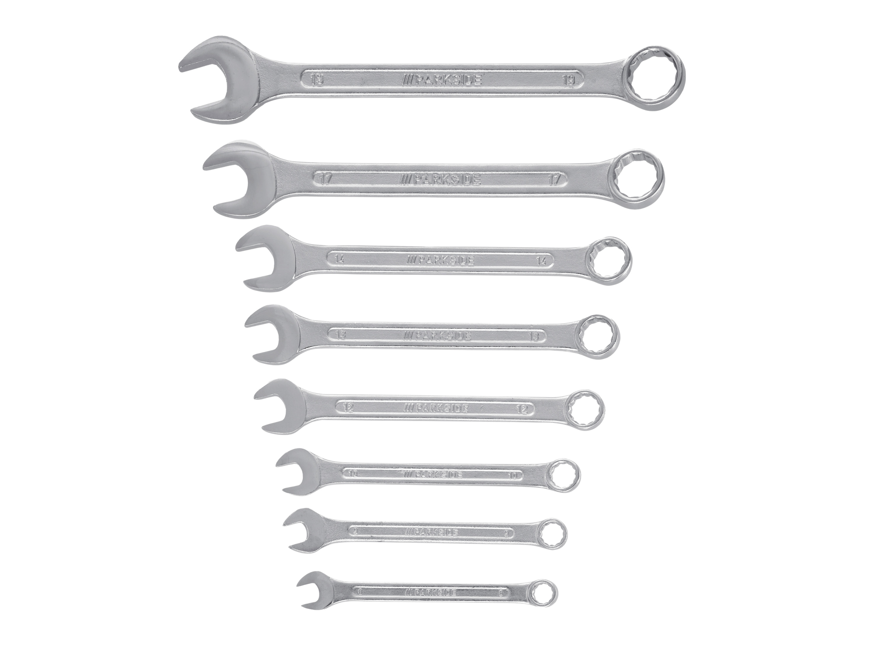 PARKSIDE® Ring- / Gabel-Ring- / Maulschlüsselsatz 8 teilig (Gabel- Ringschlüssel)““ | 04052916444962