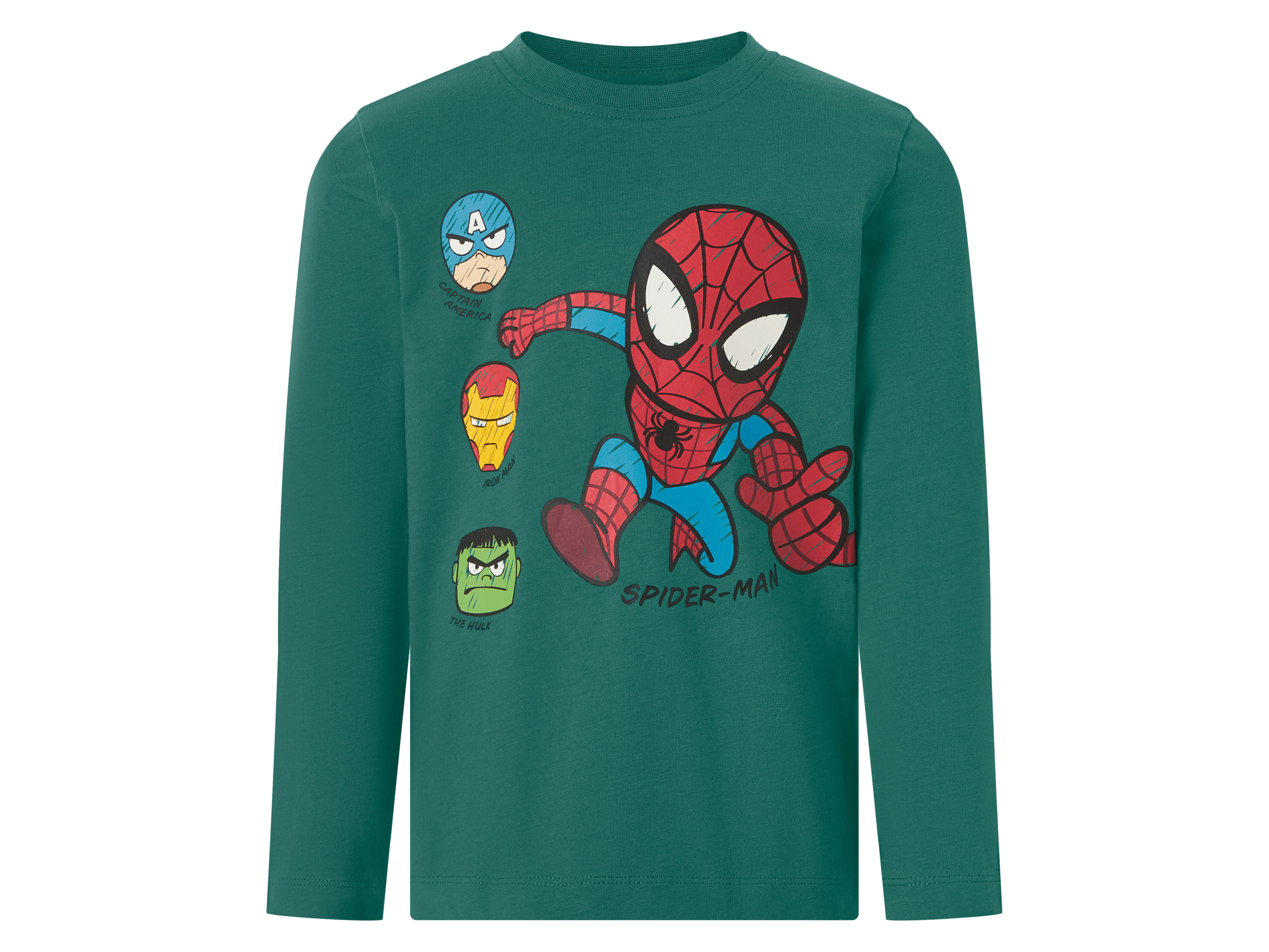 LUPILU® Kinder Pyjama (Grün/Weiß, 98/104) – Bild 3 von 4