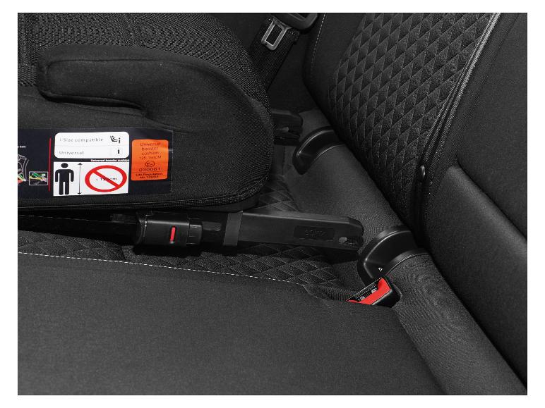 Universeller Autositz mit ISOFIX-Befestigung, i-Size-kompatibel.