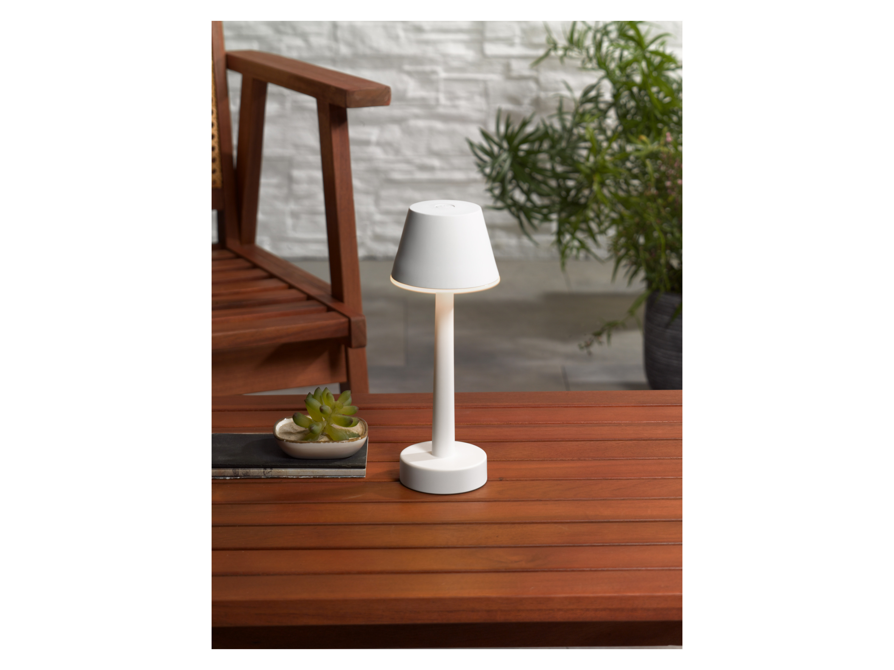 Thumbnail - LIVARNO home Tischleuchte - Touchumschalter Akku 24cm RGB LED (Weiß)