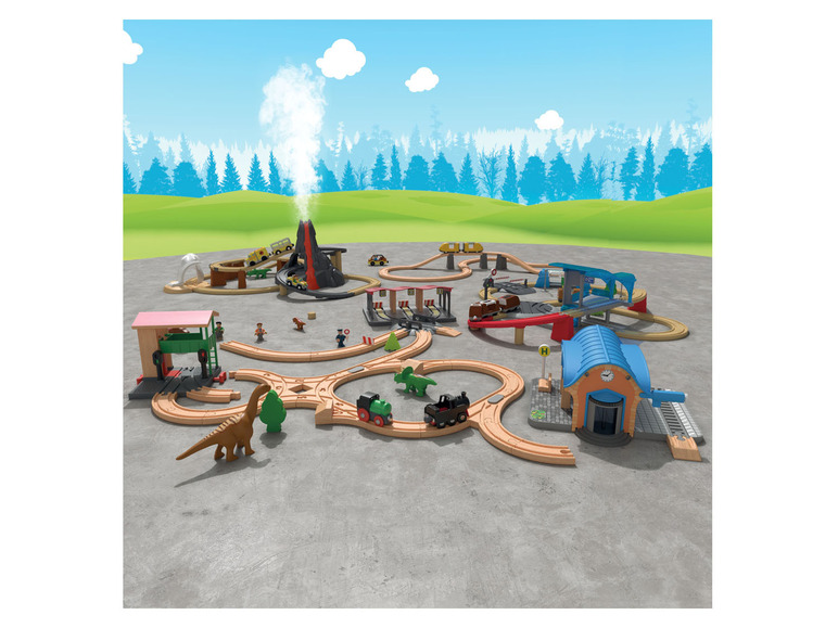 Gehe zu Vollbildansicht: Playtive Holz »City-Express / Dinoland«, kombinierbar - Bild 2