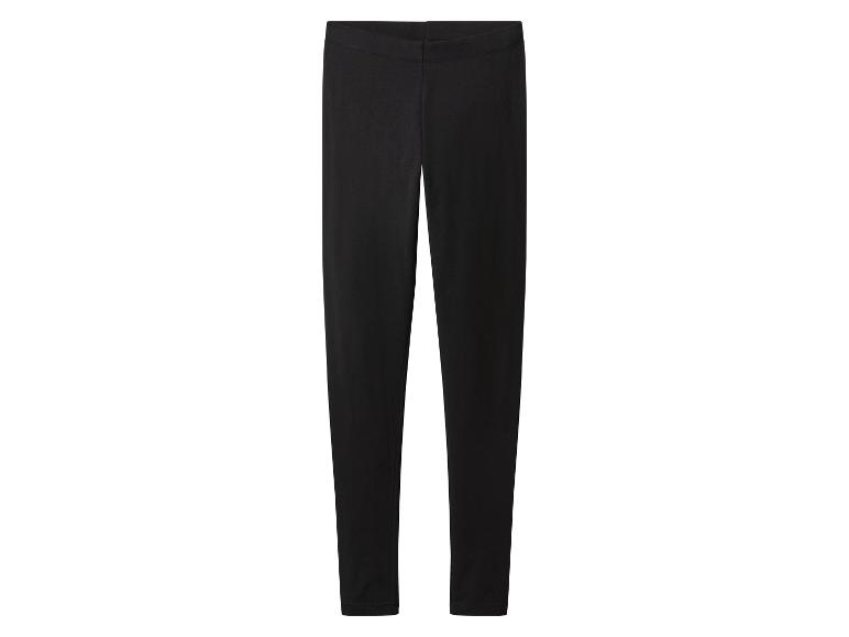Schwarze Damen-Baumwoll-Leggings.