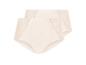 2er-Pack hautfarbene High-Waist-Slips mit Spitzeneinsätzen