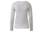 Ein graues Langarmshirt für Damen.