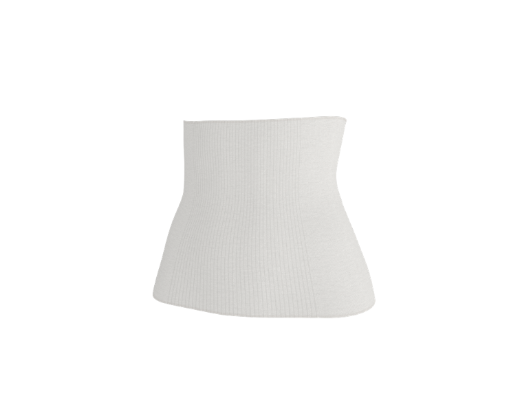 Weißes geripptes Shapewear für Damen