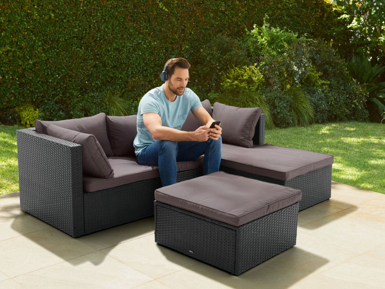 braun mit home LIVARNO Loungeecke Tisch,