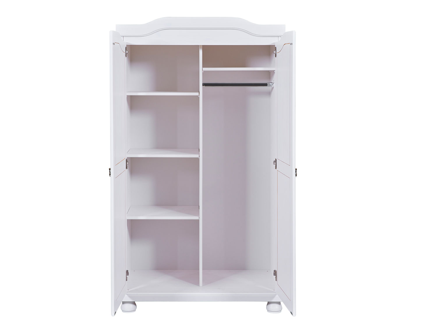 Thumbnail - Inter Link Kleiderschrank im Landhausstil (2-türig, Weiß)