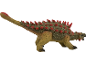 Ankylosaurus-Dinosaurier-Spielzeug mit roten Stacheln