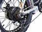 Hinterrad eines E-Bikes mit Bafang Motor und Shimano Schaltung.