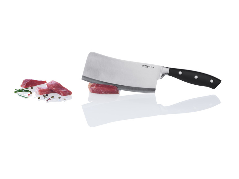 Livarno Home Fleischbeil mit Fleischstücken