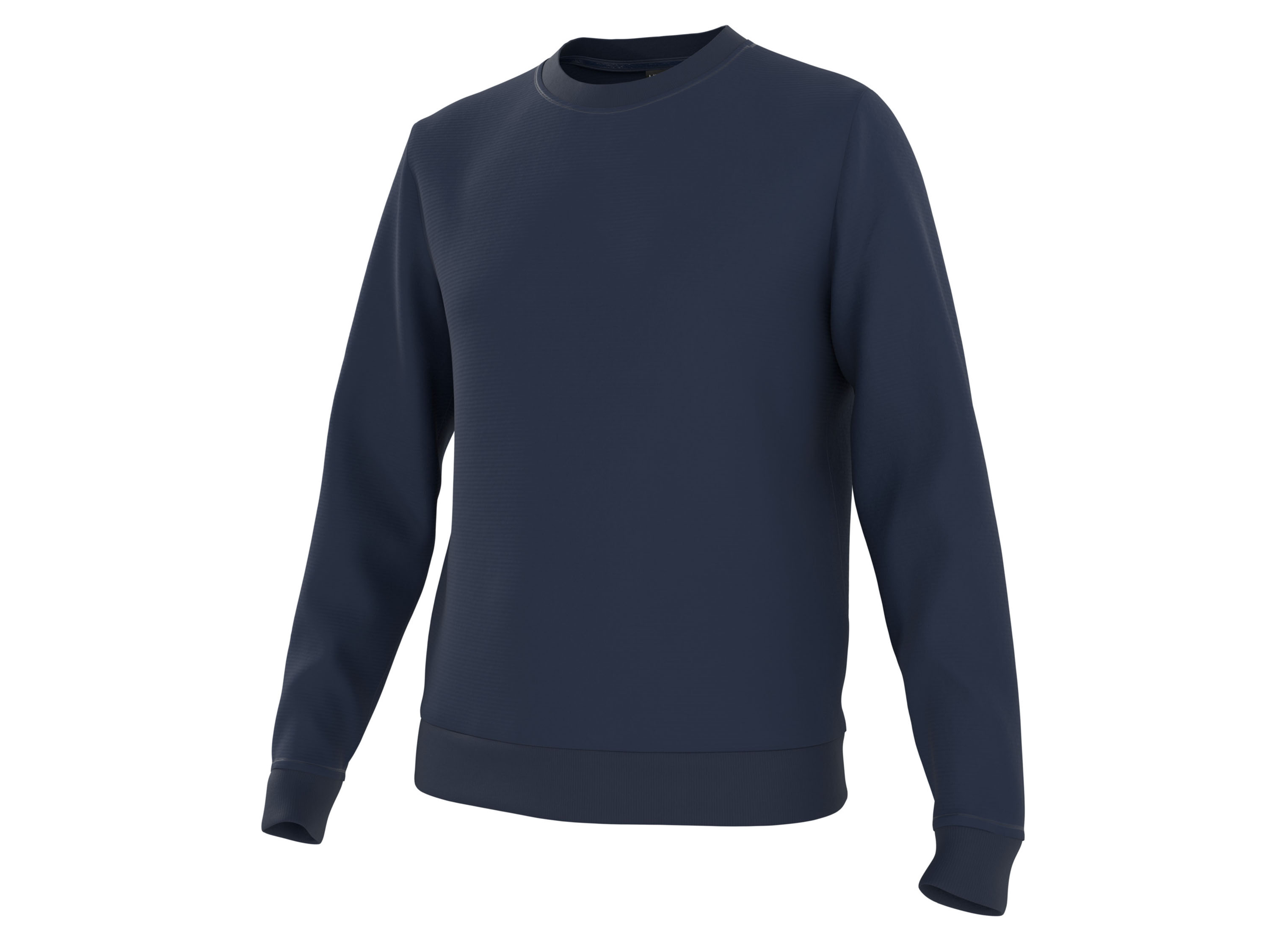 LIVERGY® Herren Sweatpullover Ottoman (Marine, M (48/50))““ | marine Muster: – Detail: Sweat-Qualität