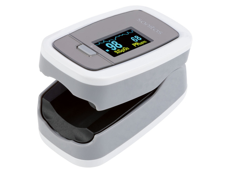 Gehe zu Vollbildansicht: SANITAS Pulsoximeter »SPO25«, zur Messeng der Sauerstoffsättigung und Herzfrequenz - Bild 1