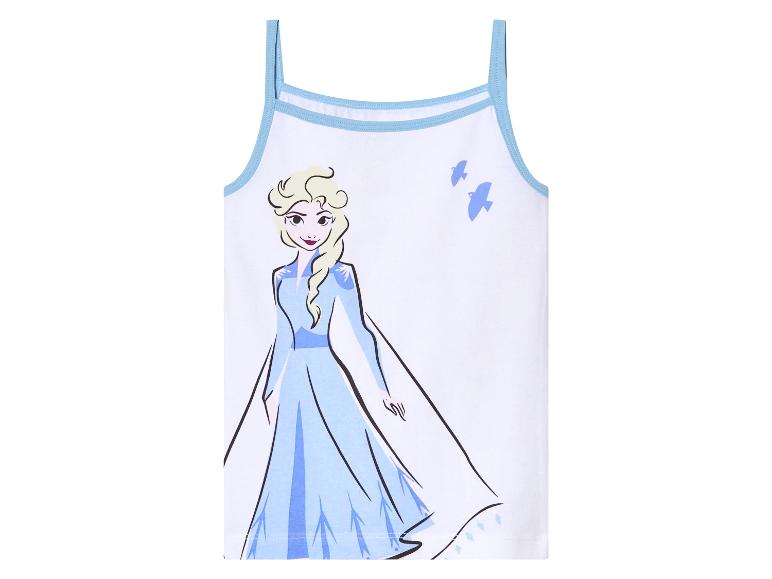 Weißes Mädchen-Top mit Elsa aus Frozen Motiv.