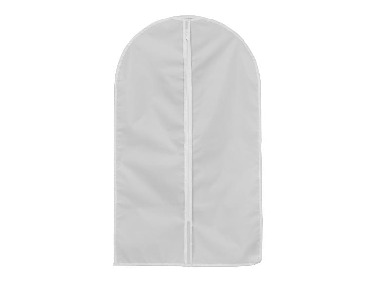 Weißer Kleidersack mit Reißverschluss
