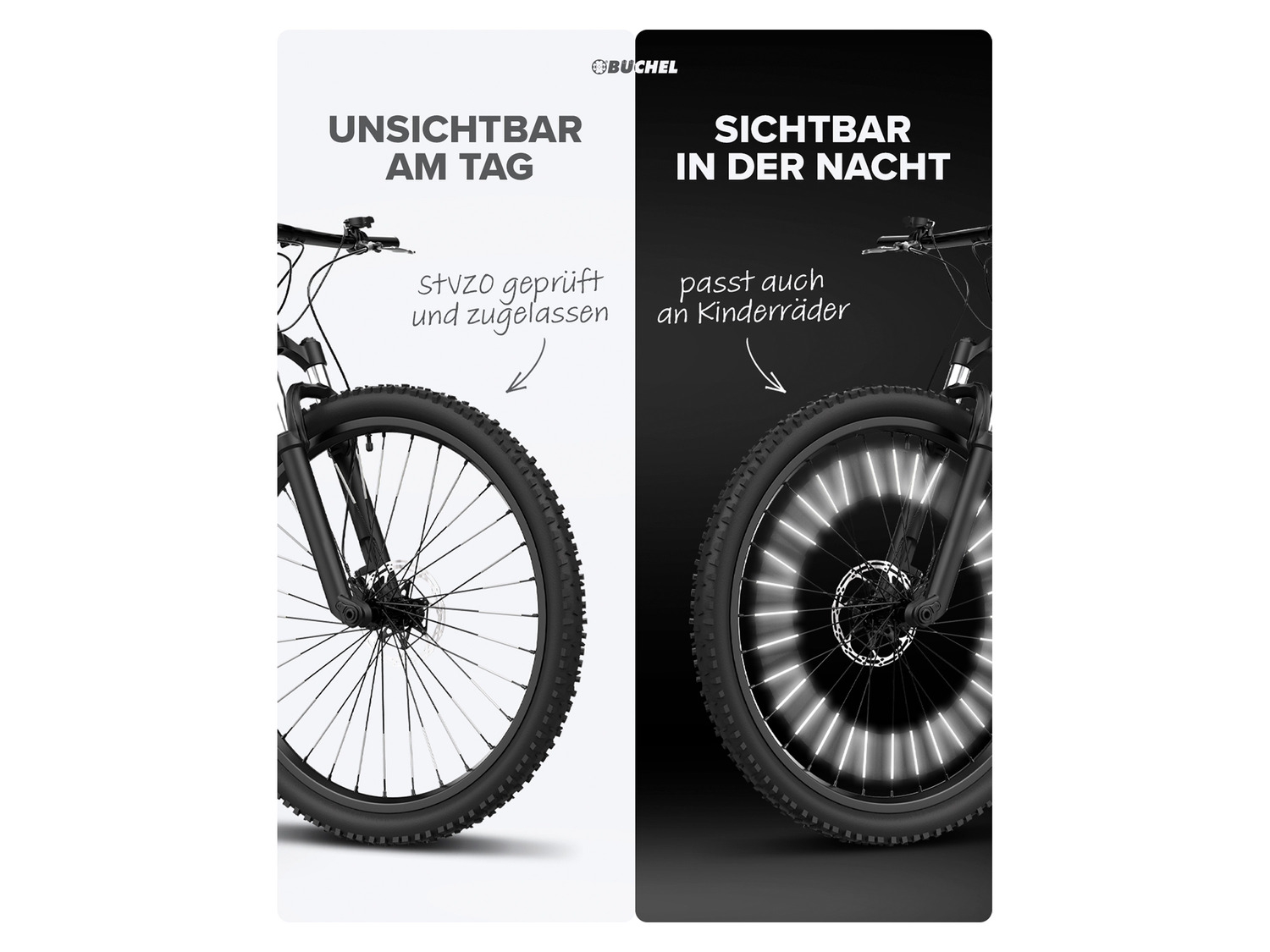 Büchel Fahrrad-Speichenreflektoren »Seku 72 Clip«, Stü…