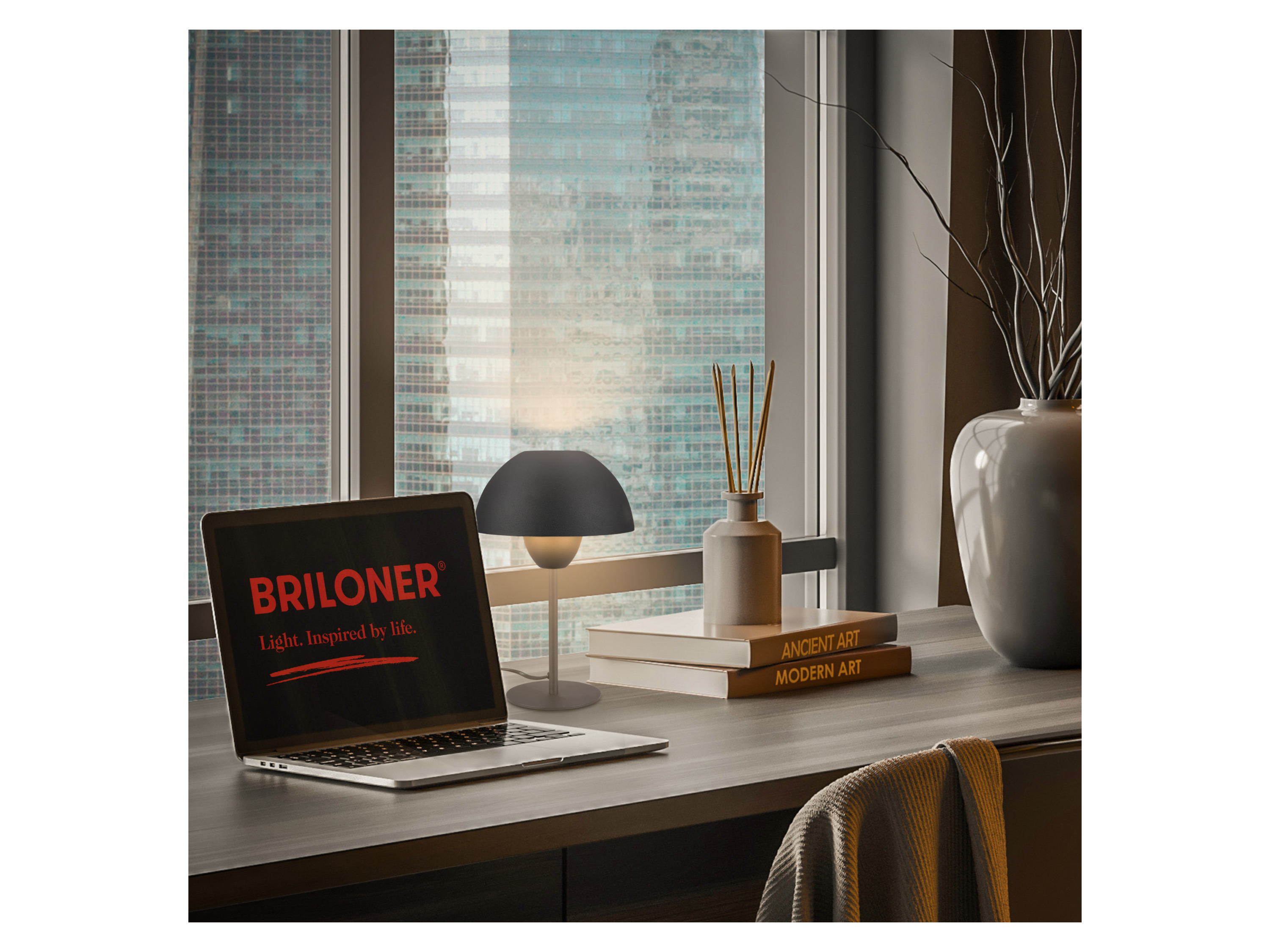 Thumbnail - Briloner GRYDE Tischleuchte 1-flammig (Schwarz)