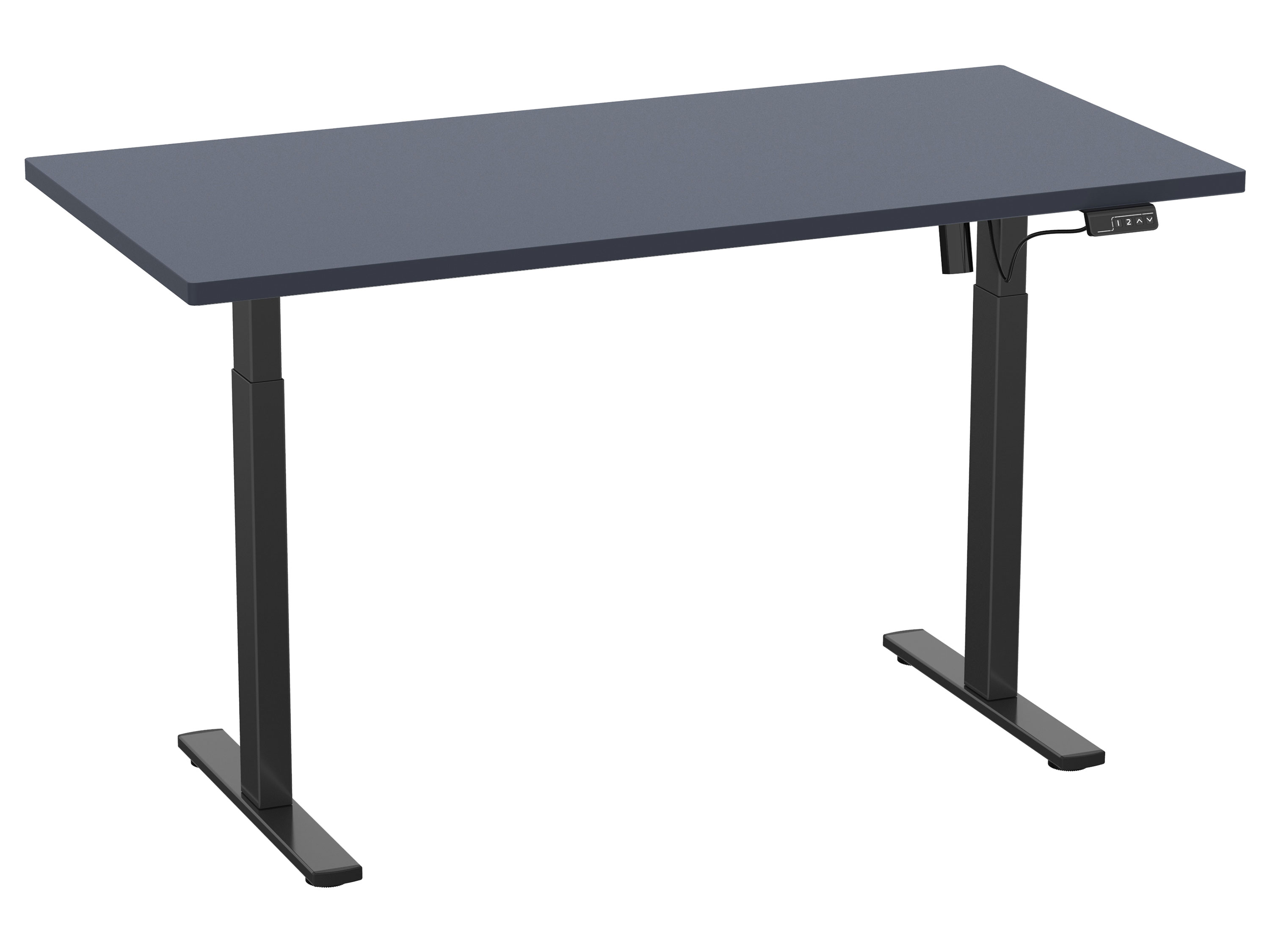 VCM Schreibtisch E-Lona (anthrazit/schwarz, 110 x 50 cm) | 04051814435669